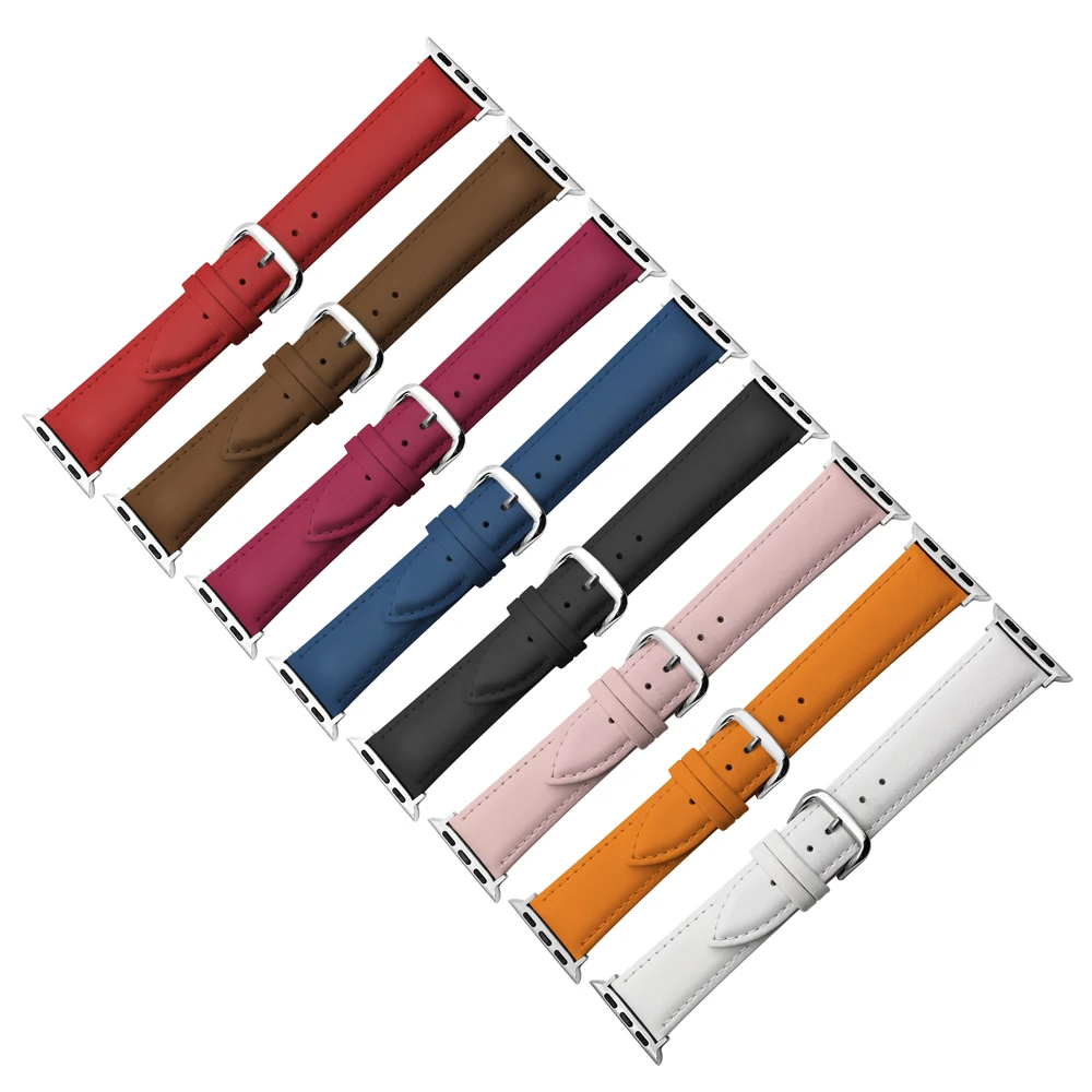 Ремешок из коровьей кожи для Apple Watch 42 мм 38 Series 5/4/3/2/1 iWatch браслет наручных часов 44 40