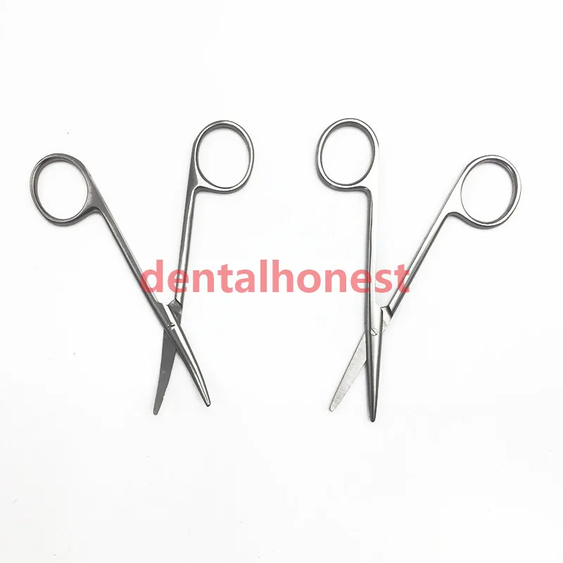 Новые острые инструменты из нержавеющей стали, тупые ножницы, стоматологические офтальмологические операционные Носовые Ножницы