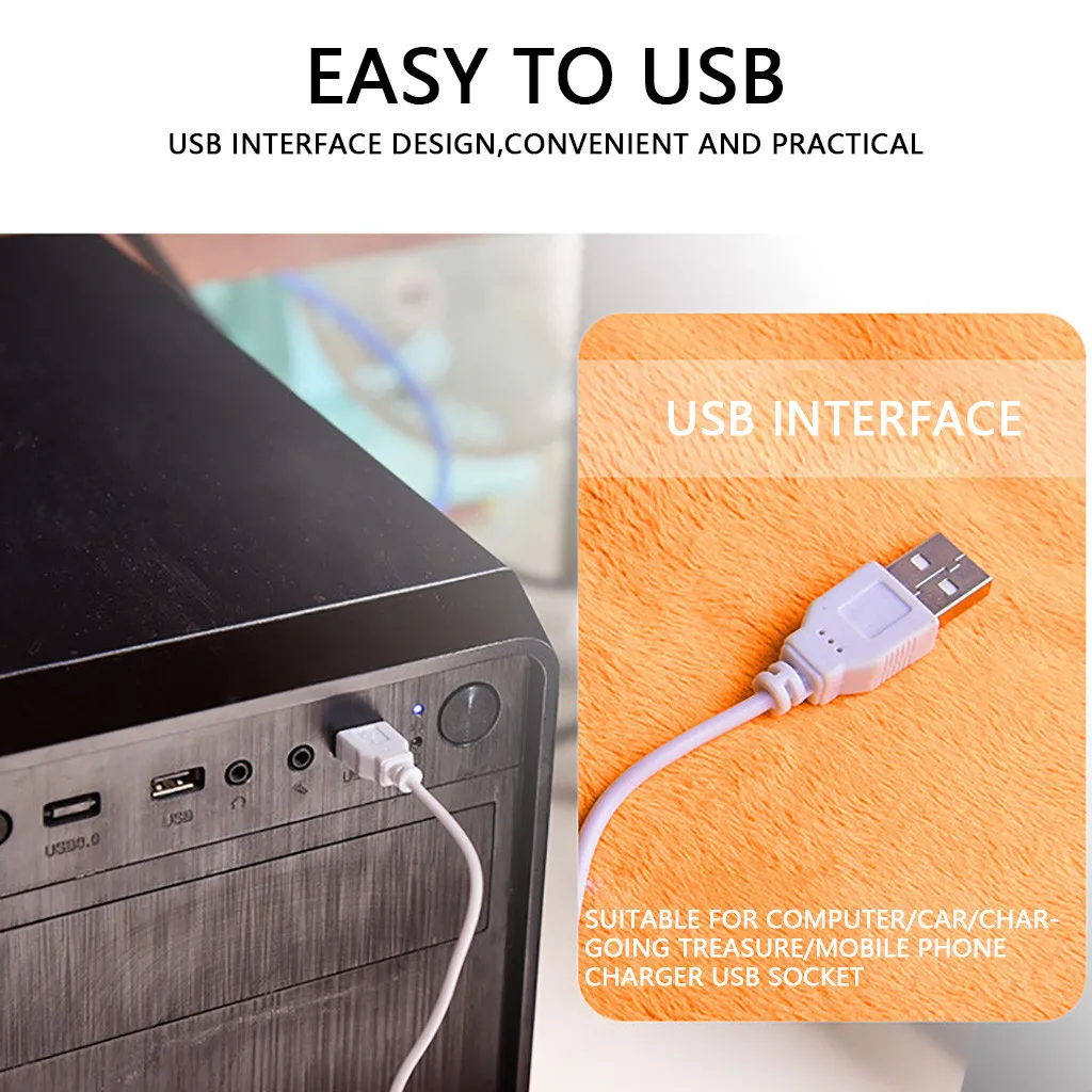 USB электронный подогреватель ног теплые ноги сокровище Отопление обувь плюшевая спальня офис Зима Горячие сапоги держать грелки коврик# N