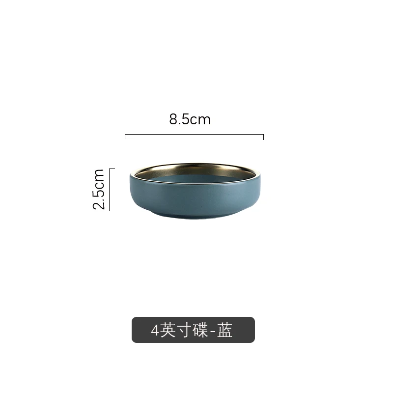 Европейский стиль теарелка керамическая посуда набор посуды соус миски для риса для супа лапши неглубокая тарелка западные кухонные приборы - Цвет: see chart
