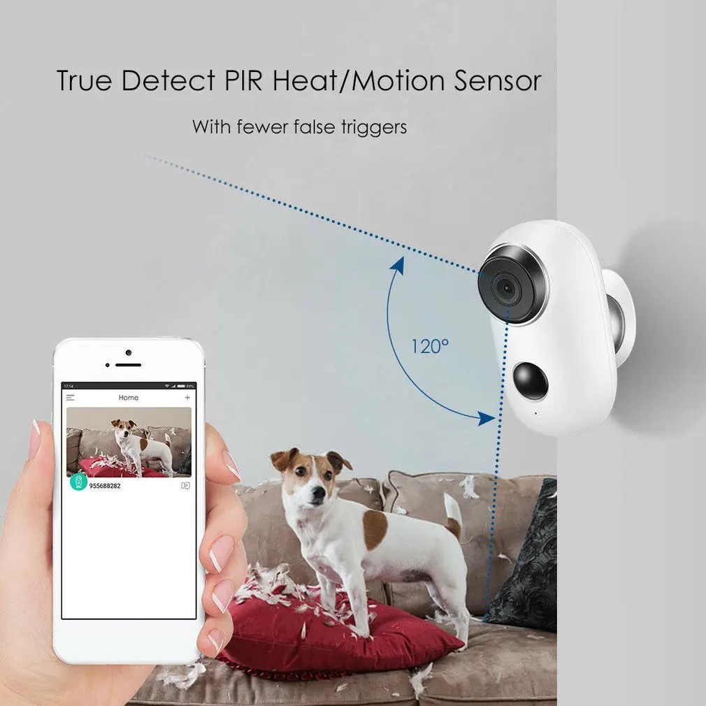 

Surveillance Camera Smart Home Waterproof Low Power Camera Mobile Wireless Wifi Remote Intercom Monitoring