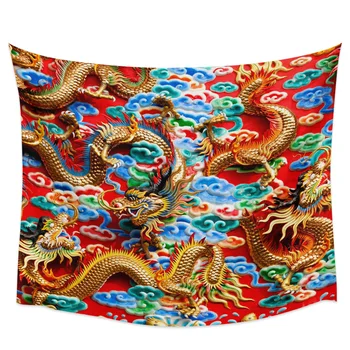 

Colors Xiangyun Dragon Culture Art New Tapestry Wall Home Decoration Tapestry Wall Hanging Bedroom Wall