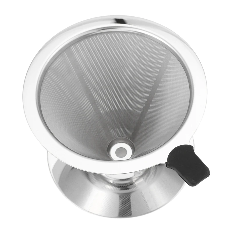 

Reusable Coffee Filter Holder Stainless Steel Brew Drip Coffee Filters Funnel Metal Mesh Coffee Tea Filter Basket Tools