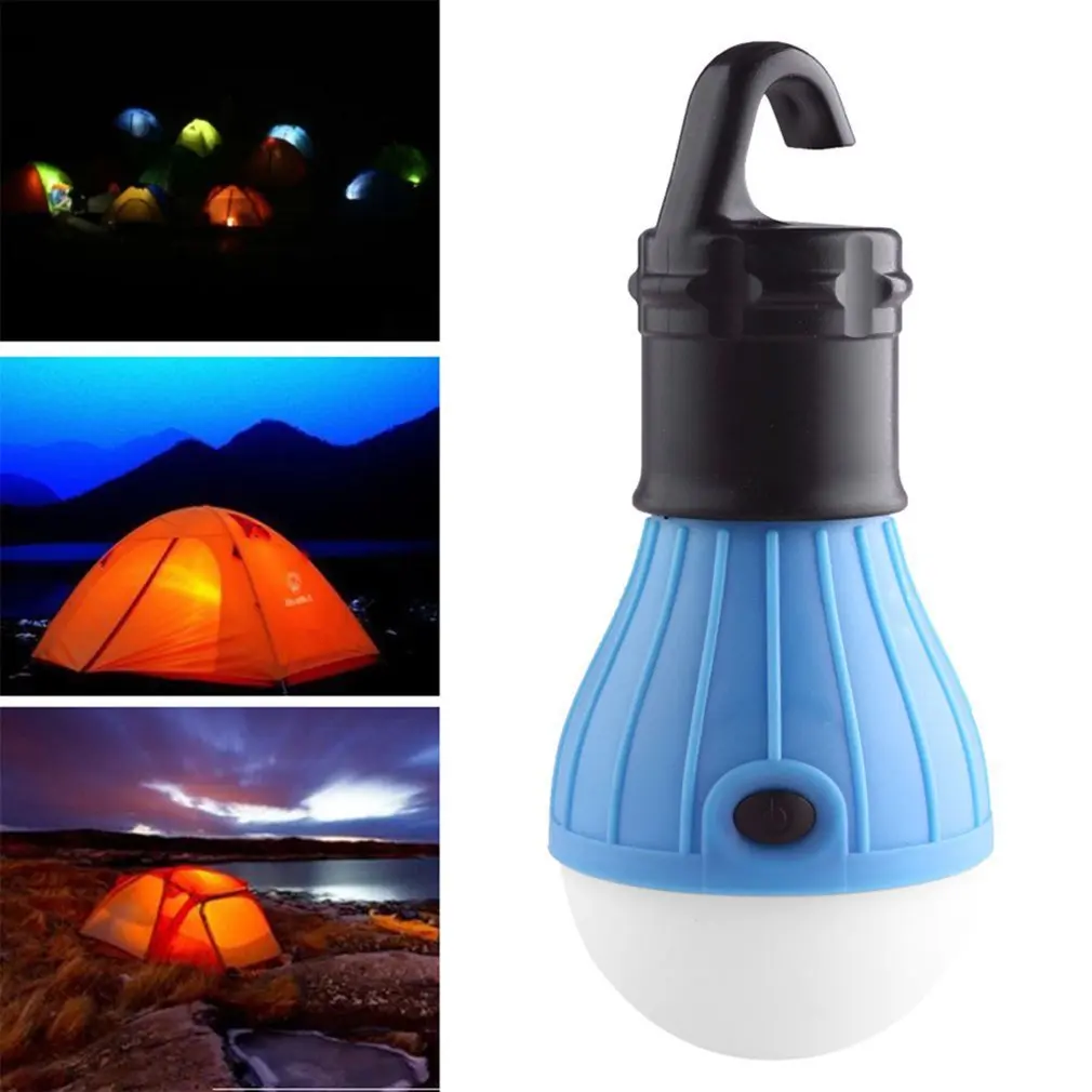 

Waterproof Portable LED Tent Light Outdoor Camping Working Emergency Camping Lamp Lantern Drop Shipping Red/Blue Hot