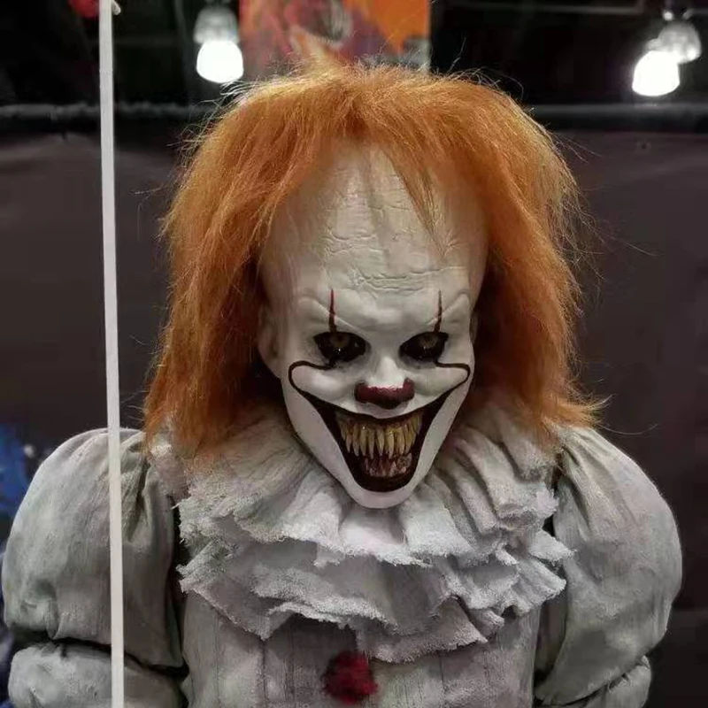 Роскошные Pennywise клоун это часть 2 Косплей Маска Джокер Хэллоуин Необычные Вечерние реквизит