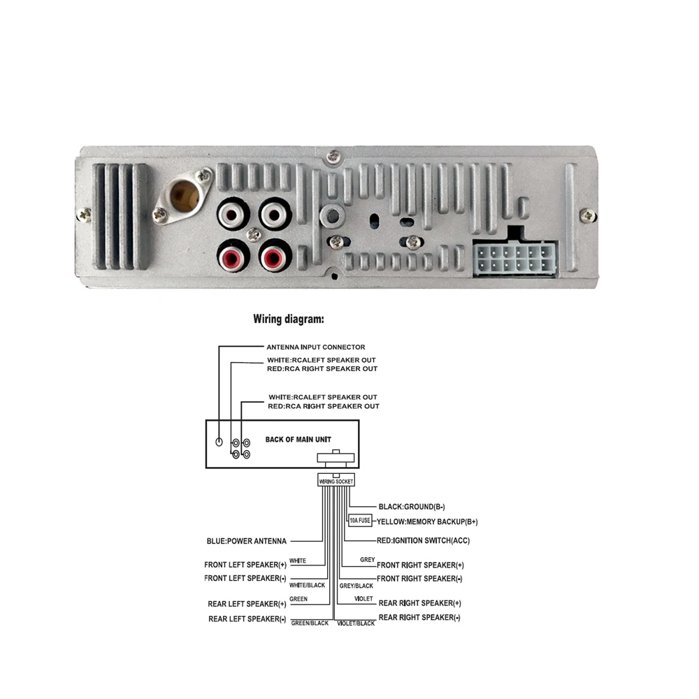 Car MP3 Radio 1din Auto Stereo Audio Player car radio