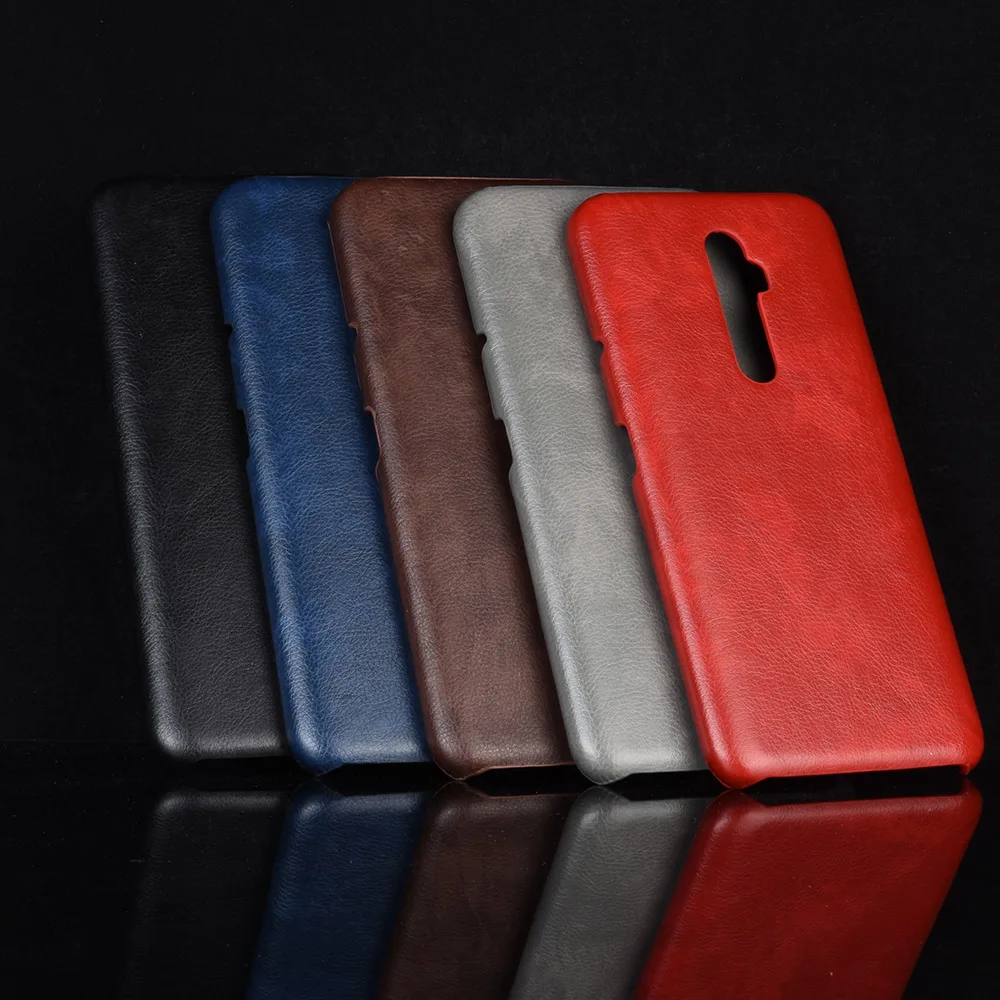 Copri Batteria + biadesivo compatibile con Oppo Reno2 / PCKM00, PCKT00 Vetro Posteriore Back Cover Retro Scocca adesivo (Blu