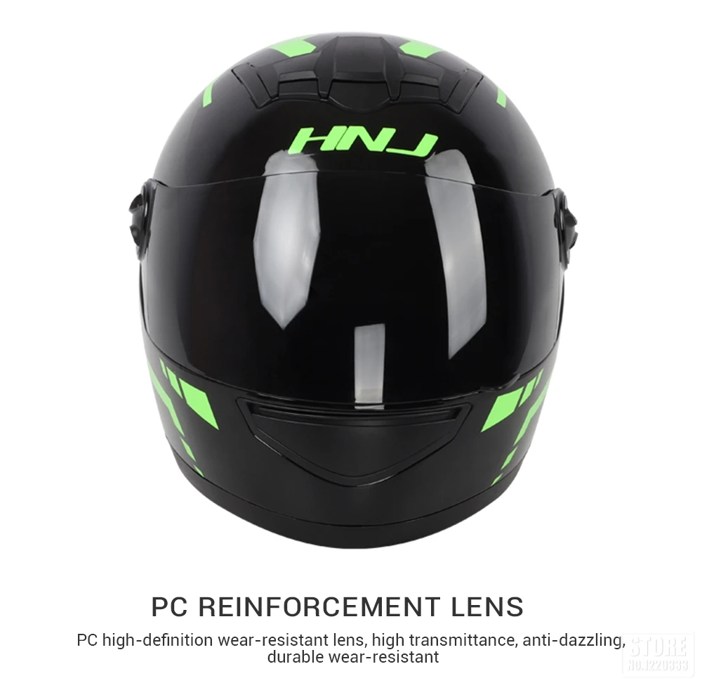 HNJ Motorcycle Helmet Personality Horn Tail Full Face Casco DOT