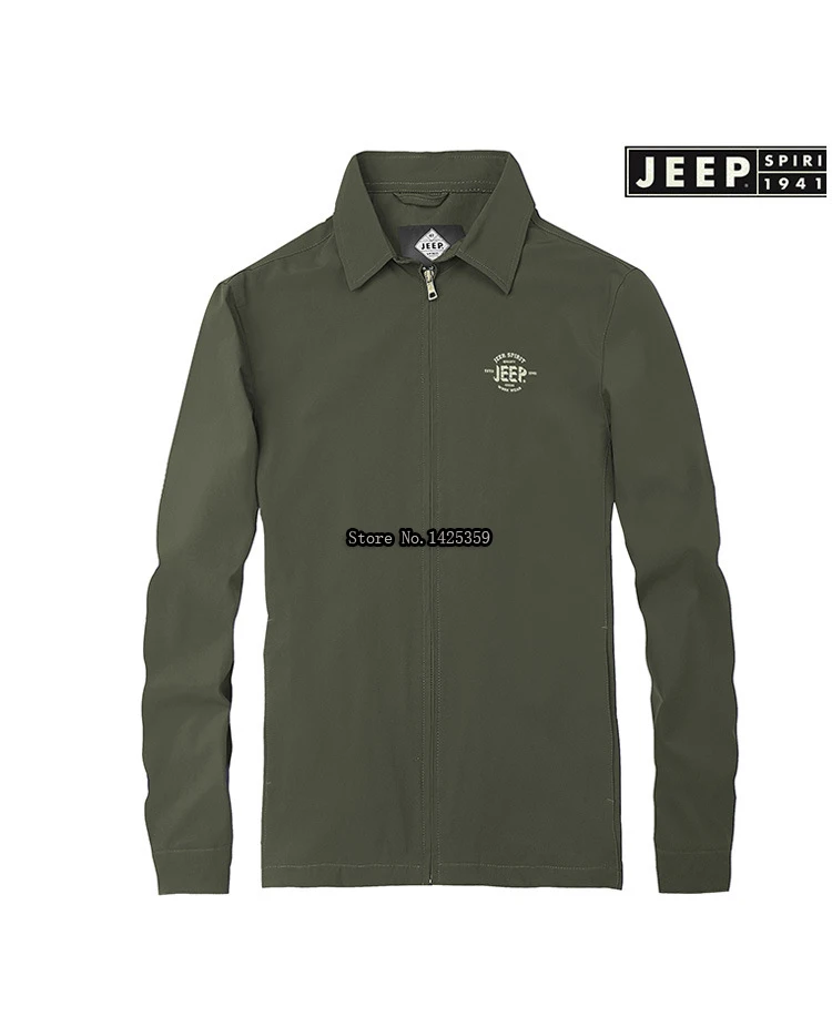 JEEP SPIRIT осенние куртки мужские в стиле милитари тонкая быстросохнущая весенняя куртка m-xxxl отложной воротник ветровка veste homme Пальто мужские
