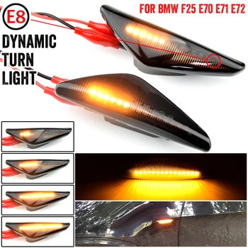 

For BMW X3 F25 X5 E70 X6 E71 E72 2008-2014 Dynamic LED Turn Signal Side Marker Lights Fender Lamp Sequential Indicator Lamps
