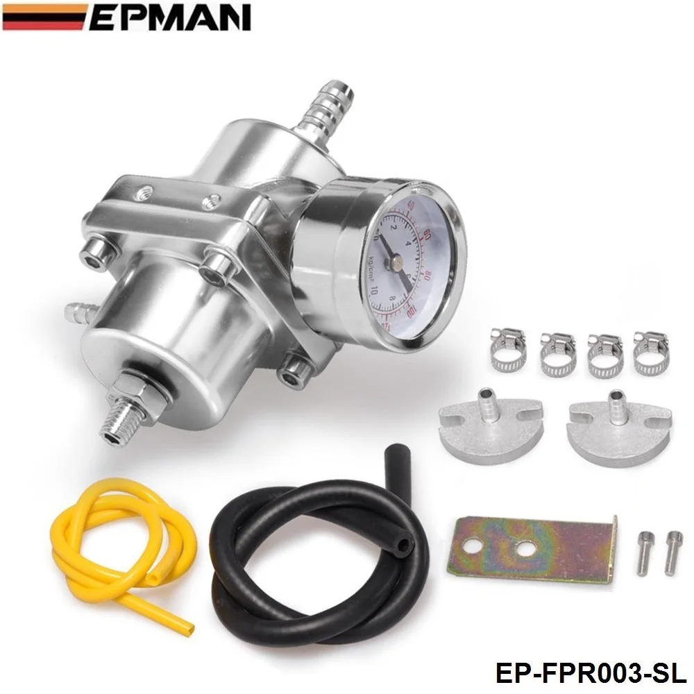 Jdm Универсальный 0 140 PSI Регулируемый регулятор давления топлива FPR/Манометр для BMW