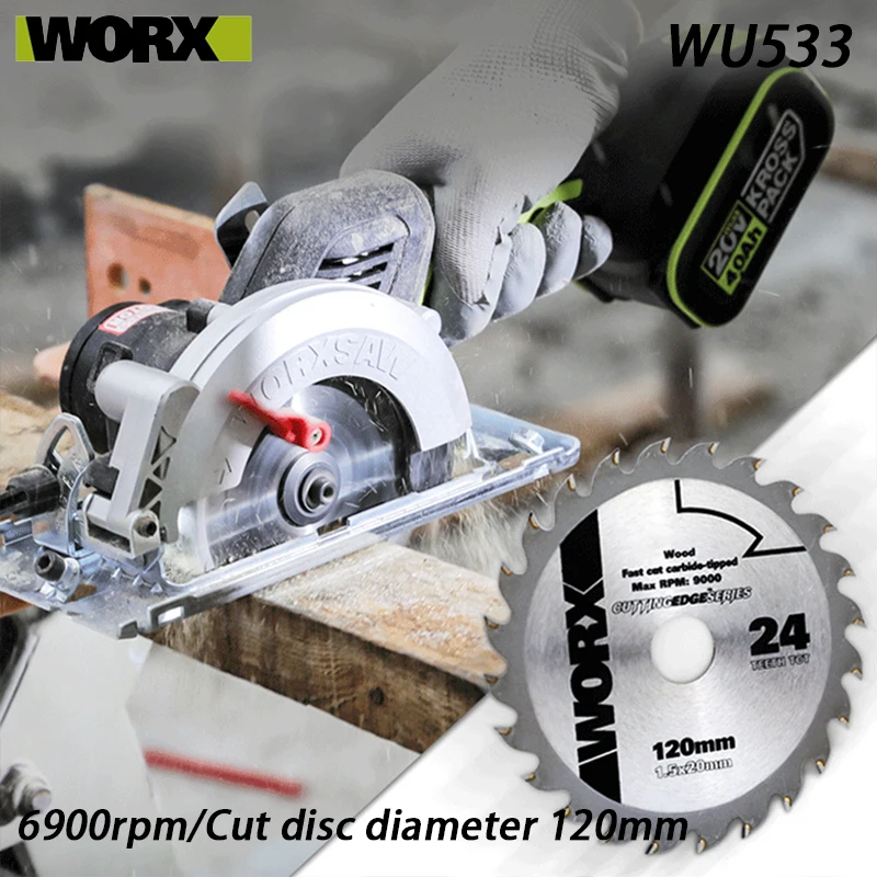 Циркулярная Пила Worx WU533 6900 об/мин 120 мм | Инструменты