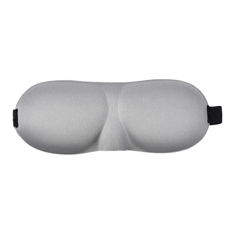 1Pcs Soft Blindfold Travel Eyepatch 3D Sleep Mask Natural Sleeping Eye Mask Eyeshade Cover Shade Eye Patch Women Men - Цвет: Серый
