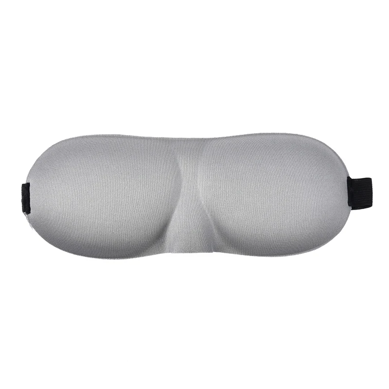 Серый 1Pcs Soft Blindfold Travel Eyepatch 3D Sleep Mask Natural Sleeping Eye Mask Eyeshade Cover Shade Eye Patch Women Men - Цвет: Серый