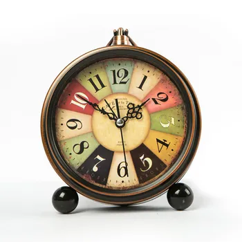 

Vintage Snooze Alarm Clock Student Metal Silent Travel Alarm Clock Table Simple Super Loud Reloj Alarma Sleep Trainer JJ60NZ