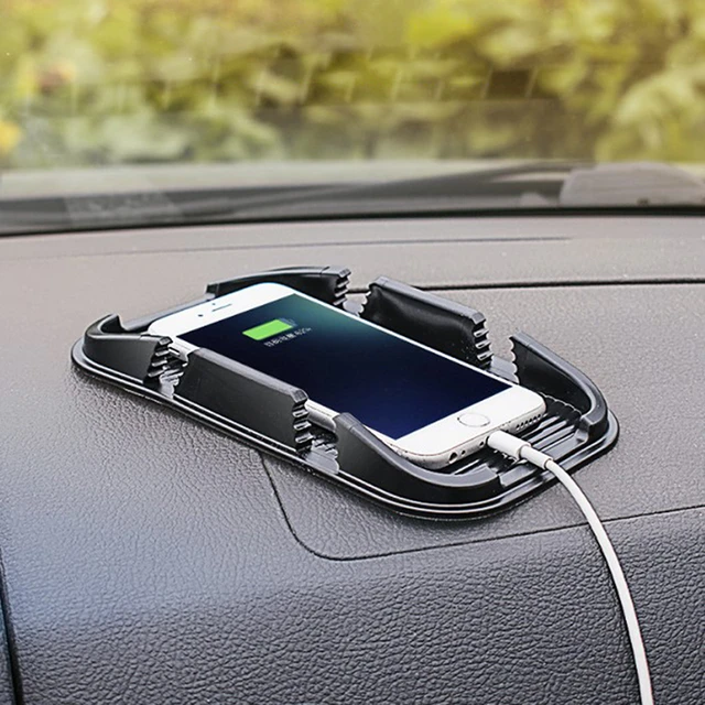 Car Dashboard Mat Pad Non-slip Rubber Mount Holder Mobile Phone Stand Anti  Slip Keys Pad Large Car Interior Accessories - AliExpress