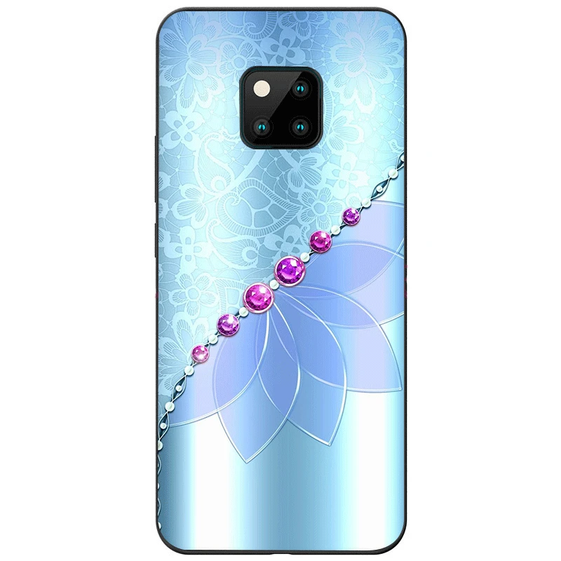 Силиконовый чехол Desxz для телефона Huawei Y5 Y6 Y7 Y9 Prime Mate 10 Nova 2i 2 3 3i 4 Pro Lite со стразами и