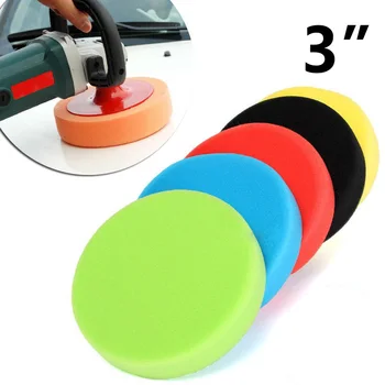 

Tool Sponge Polishing Pads 3 inch Replacement Kit Flat Car Home Glass Foam Waxing