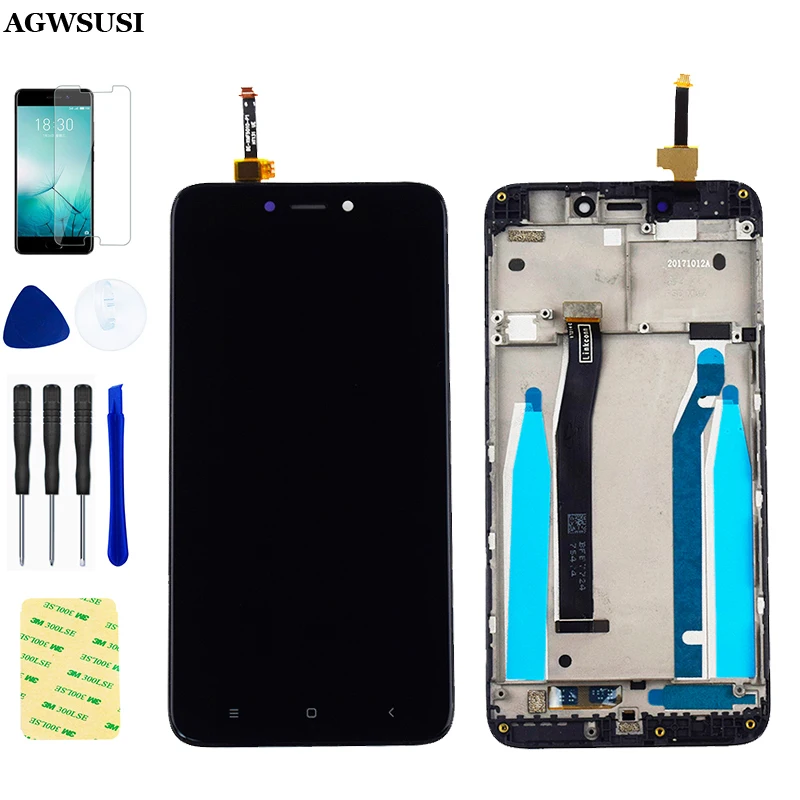 

For Xiaomi Redmi 4X LCD Display Touch Screen Digitizer Assembly with Frame Replacement