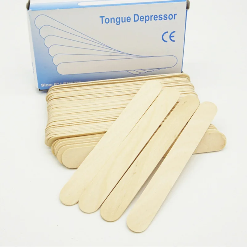 

Disposable Medical Use Wood Tongue Depressor-Fixing-Film Stick Scraping Wax Stick Beauty Salon Hair Removal Only Stick