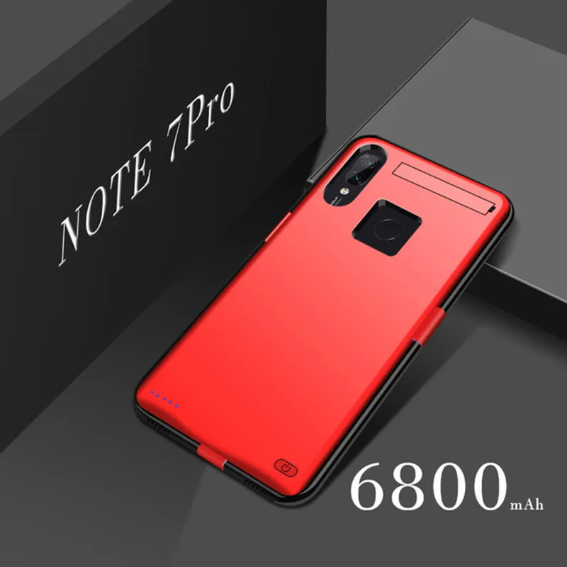 Внешний аккумулятор NTSPACE на 6800 мА · ч зарядный чехол для Xiaomi Redmi Note 7 Pro