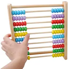 Детские деревянные вертикальные 10 расчетных игрушек, детские развивающие игрушки, игрушки для математики, деревянные обучающие средства Abac