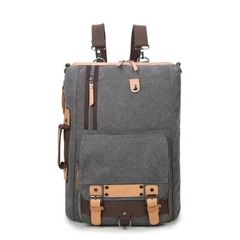 

2020 new large-capacity canvas backpack casual men's bag multi-function laptop backpack school bag