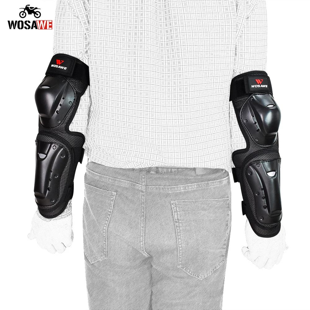 

WOSAWE Adult Motorcycle Elbow Guard Moto Skateboard pulley Elbowpads Motocross Protective Gear Motorbike Ridng Elbowpads