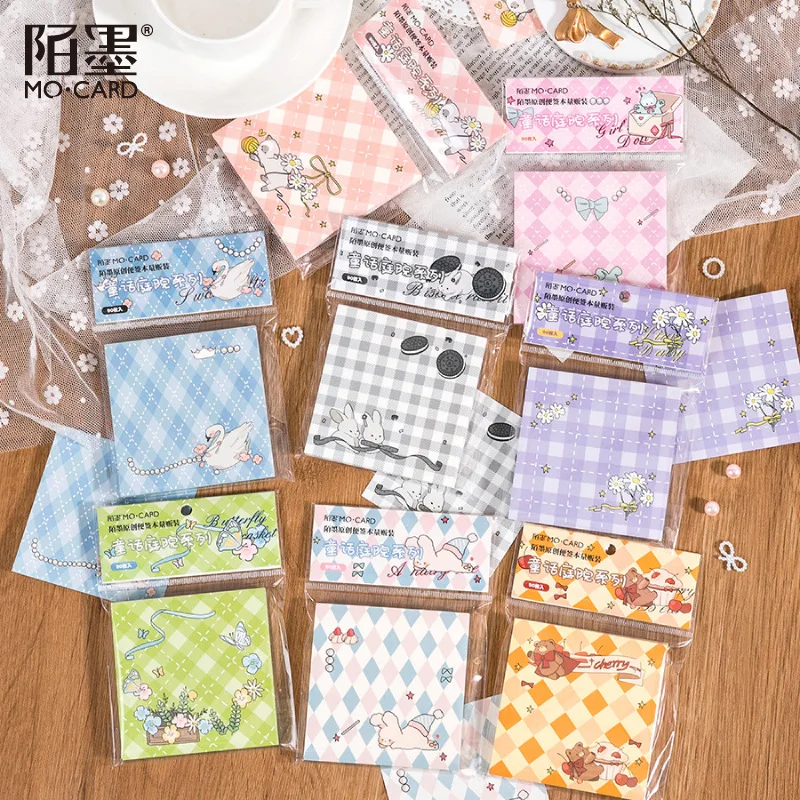 

Fairy tale courtyard series Memo Pad Cute Cat Bear Message Notes Decorative Notepad Note paper Memo Stationery Office Supplies