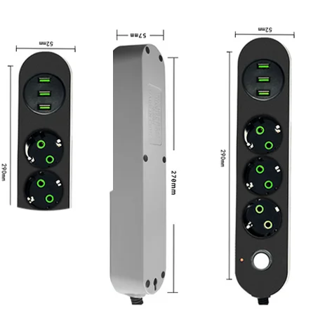 USB EU ÷װ ִ Ȩ Ʈũ  Ŀ Ʈ, 1.8m ̺ Ƽ , 3 USB Ʈ, Mathur Ŀ Ʈ