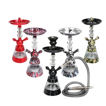 

Various color art desgin camouflage Stainless steel sheesha aluminium alloy chicha metal edelstahl shisha hookah set