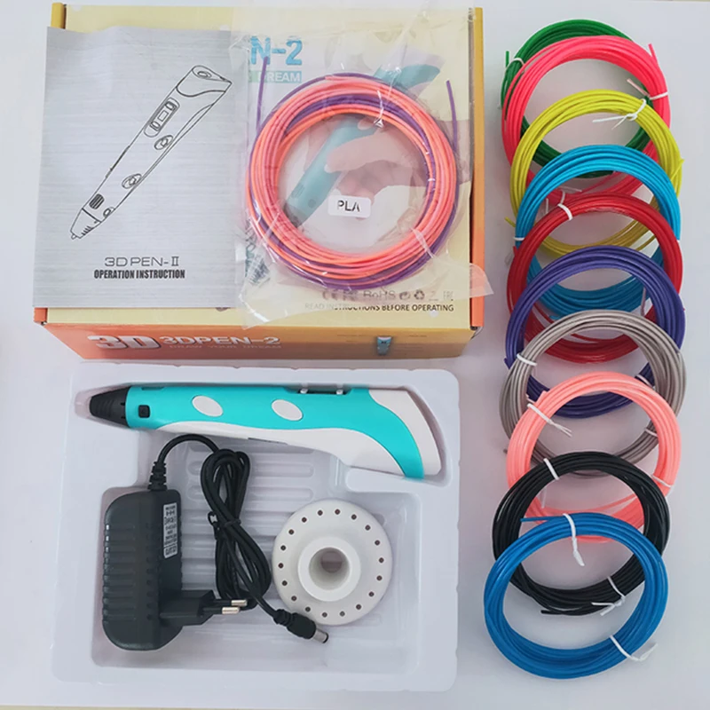 3D Printing Pens, Smart Children's Gifts, Three-dimensional Painting Creative Pens and Consumables PLA