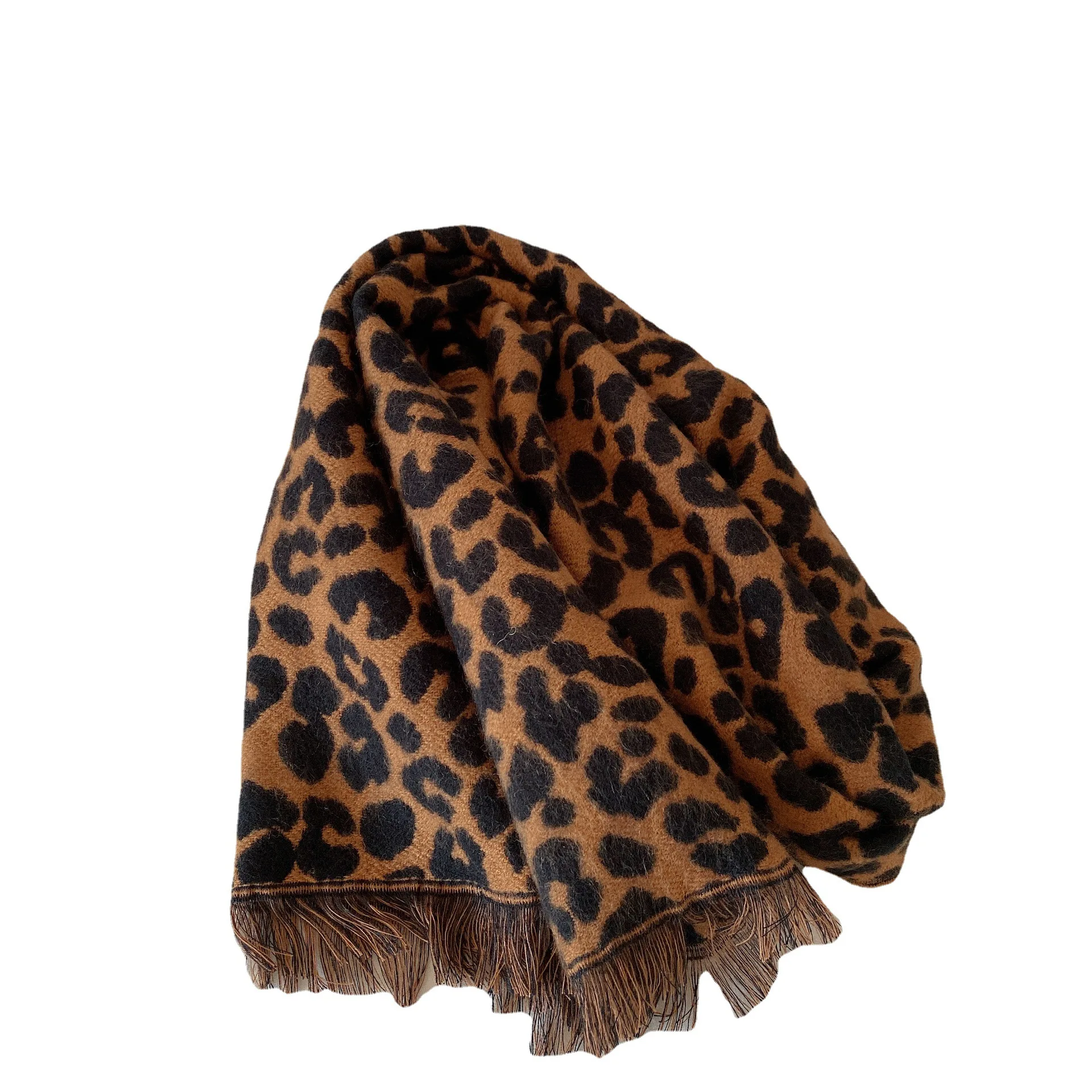 New Autumn Winter Leopard Zebra Printed Girls Immitation Cashmere Scarf Boys Shawl Girls Casual Long Scarf Children Neck Warmer