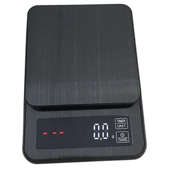

Stainless Steel Timing Coffee Scale Electronic Scale Kitchen Scale Household Electronic Scale Kitchen Tools