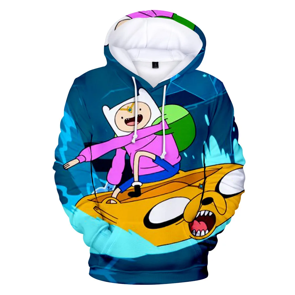 Adventure Time Finn And Jake The Dog Face Hoodie Sweatshirt Men Women Fleece 3D Hoodies Pullover Streetwear Jacket Coat Clothes