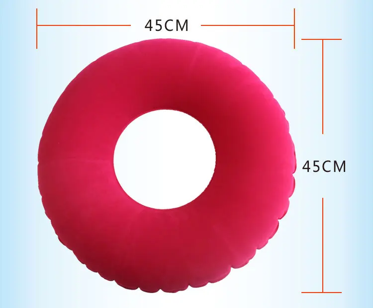 Circle Anti-bedsore Mat Inflatable Summer through Air Cushion Office Chair Thick Bedsore Mat Wheelchair Bedsore Mat