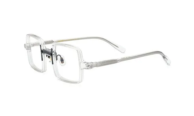 Japanese High Quality Acetate Glasses Frame Men Personality Square Eyeglasses For Women Clear Lens Prescription Eyewear Transparent
