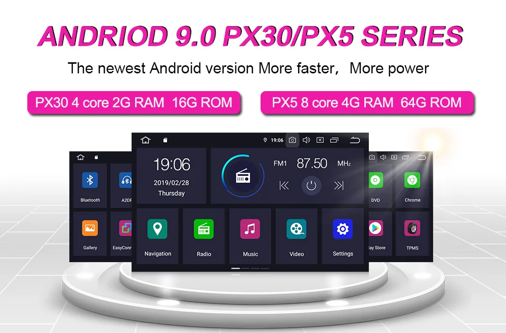 Discount 6.2"Android 9.0 4+64G Car DVD Player For Mercedes Benz W204 C200 Wifi  GPS Bluetooth Radio Stereo audio media 1