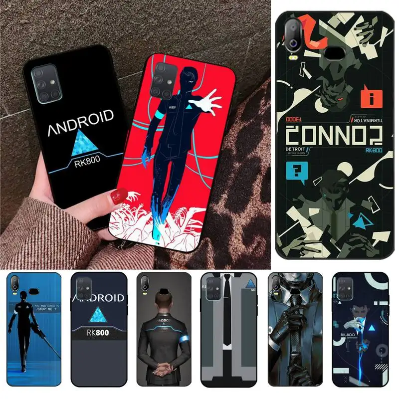 PENGHUWAN Детройт стать человеком RK800 новое поступление черный сотовый телефон чехол