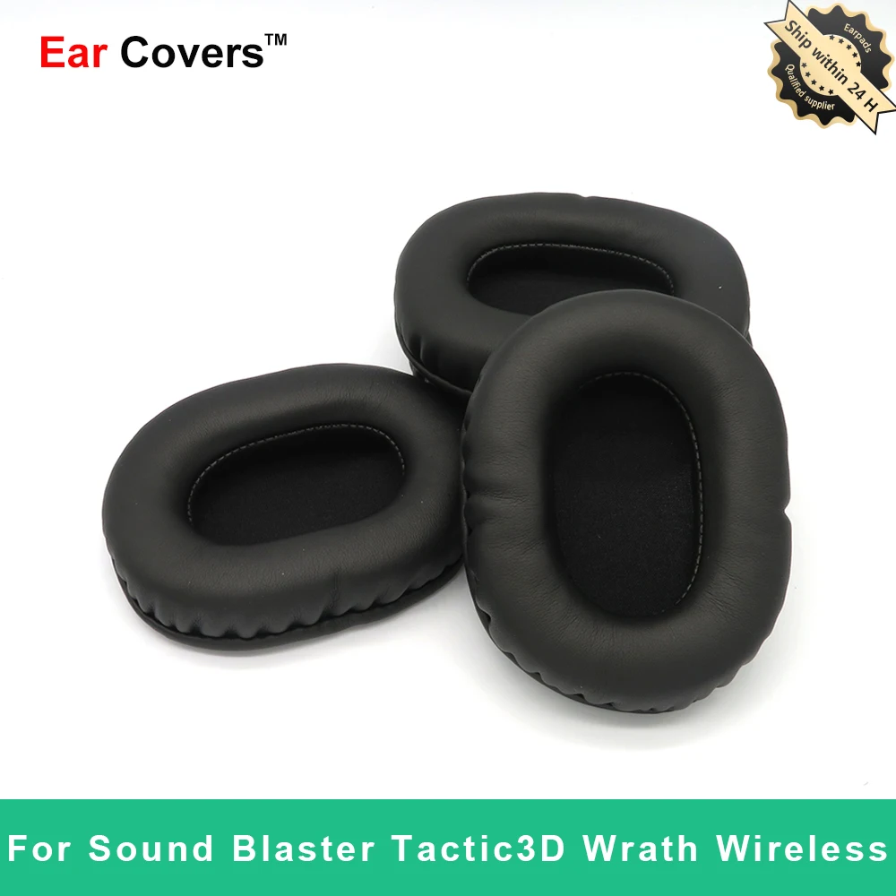 

Ear Pads For Creative Sound Blaster Tactic3D Wrath Wireless Headphone Earpads Replacement Headset Ear Pad PU Leather Sponge Foam