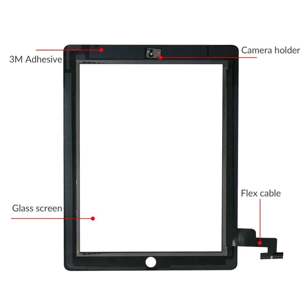 Flylinktech для Apple iPad 5 A1474 A1475 A1476 сенсорный экран iPad Air A1822 A1823 9," дигитайзер дисплей стекло в сборе