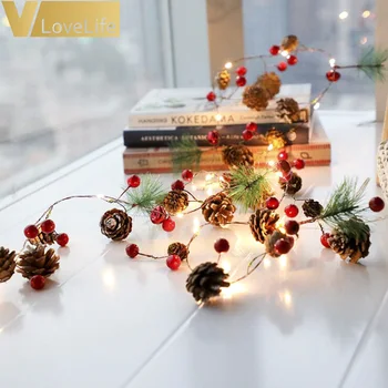 

DIY Modeling LED String Flashing Christmas Tree Lights For Garland Holiday Party Wedding Decoration Lighting 2M 20 LED