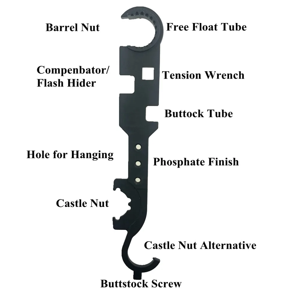 AR15 Armorer гаечный ключ комбинированный Armorer гаечный ключ инструмент Handguard инструмент
