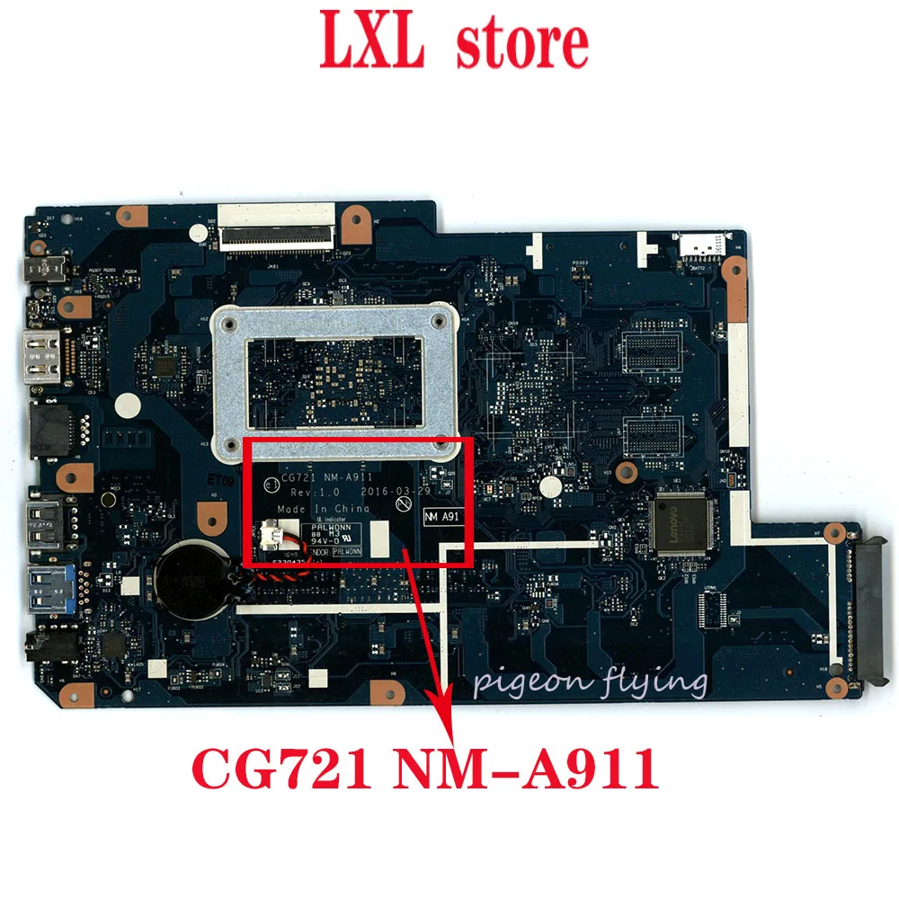 Deals  CG721 NM-A911 110-17 ACL motherboard for lenovo ideapad laptop motherboard UMA CPU:A8-7410 DDR3 FRU