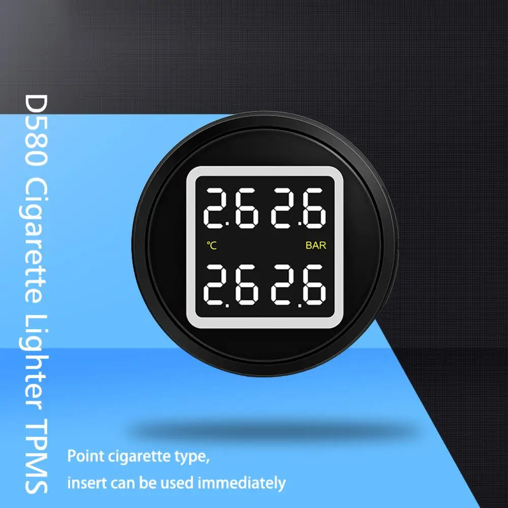 Система охранной сигнализации Smart Car TPMS цифровой ЖК дисплей с USB разъемом и 4