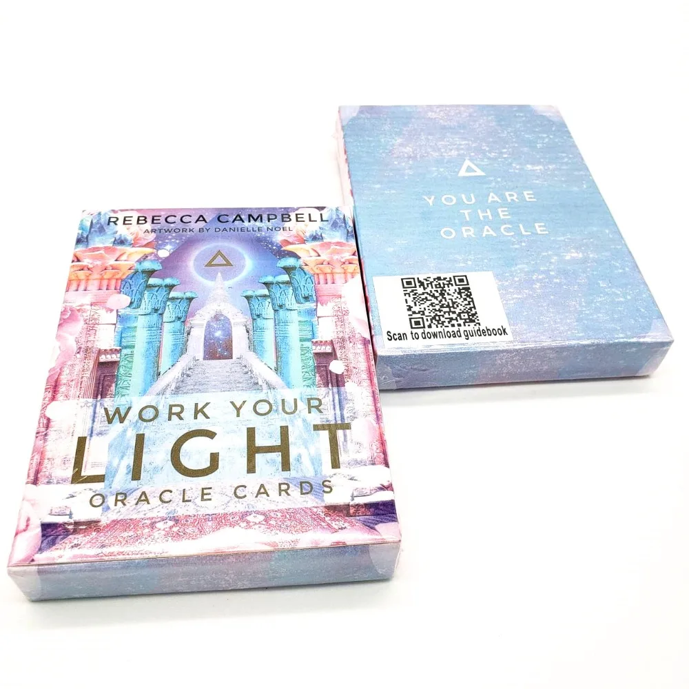 

44 Pcs Oracle Tarot Cards Sheets Work Your Light Oracle Card Board Deck Games Palying Cards Game