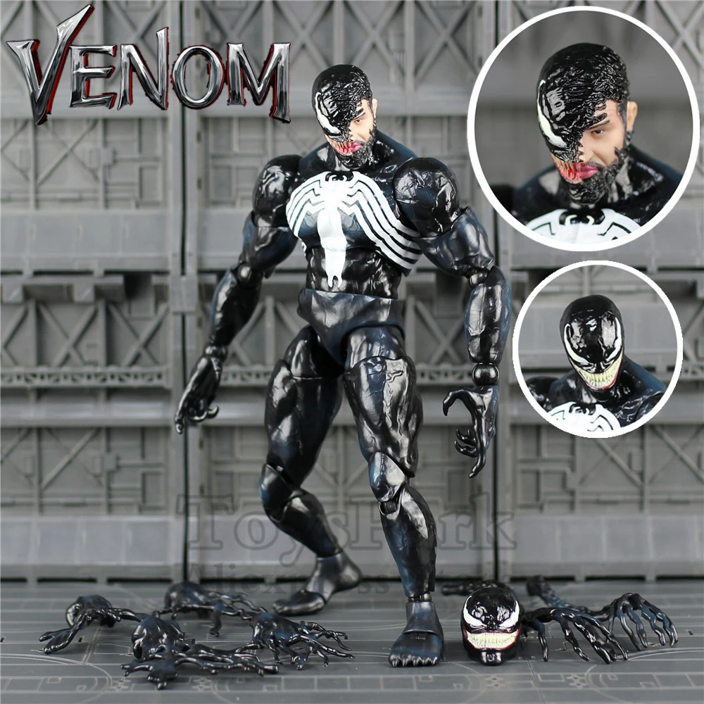 Marvel Spider-Man Venom Edward Brock Revoltech PVC Action Figure Model Toys Gift