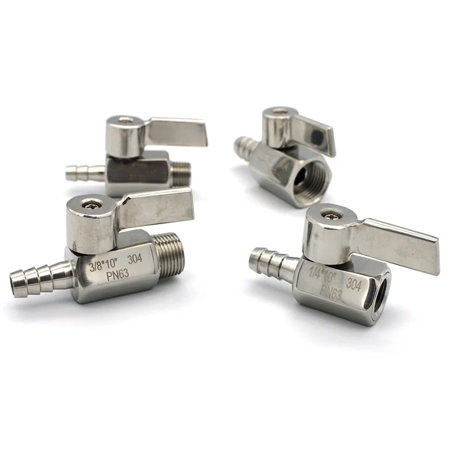 304 нержавеющая сталь 1/8 1/4 3/8 1/2 &quotBSP 7/9/10 мм шланг с зазубриной мини санитарный