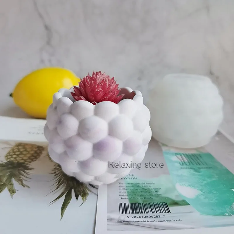 Round Cement Clay Candle Holder Molds Concrete Planter Silicone Flowerpot Container Mold Plaster Candle Cup Epoxy Resin Mould silicone mold flower silicone mould