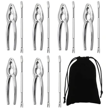 Набор инструментов для горячих морепродуктов, включая 7 вилок и 6 крекеров для крабов-омаров, гайка, набор крекеров для орехов, набор инструментов для морепродуктов, инструмент для крекеров